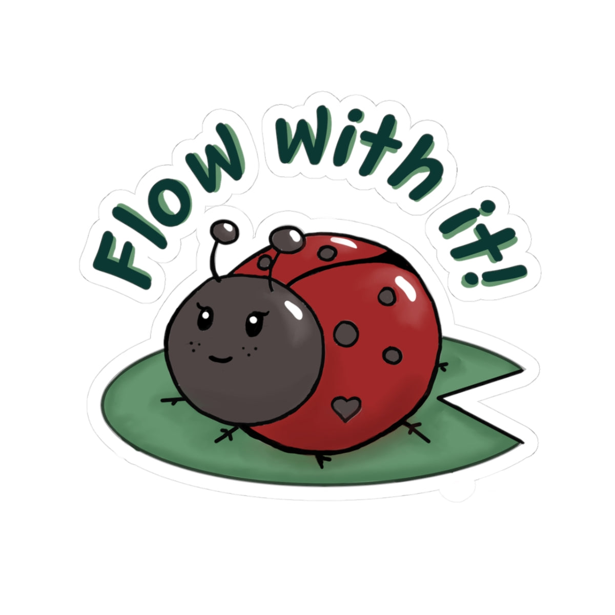 Lady B's "Flow with it" Vinyl Decal