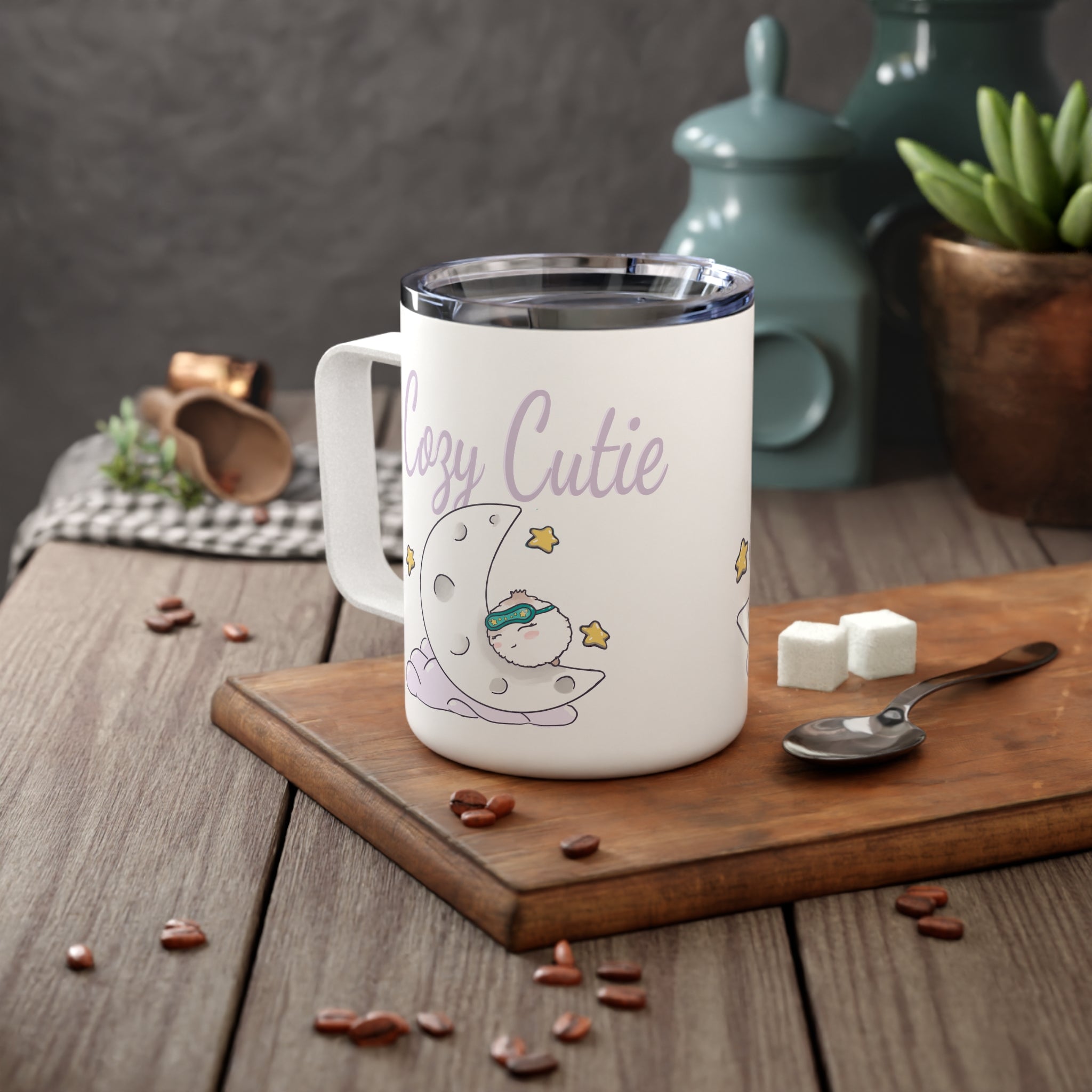 Puff Cozy Cutie 10oz Insulated Coffee Mug