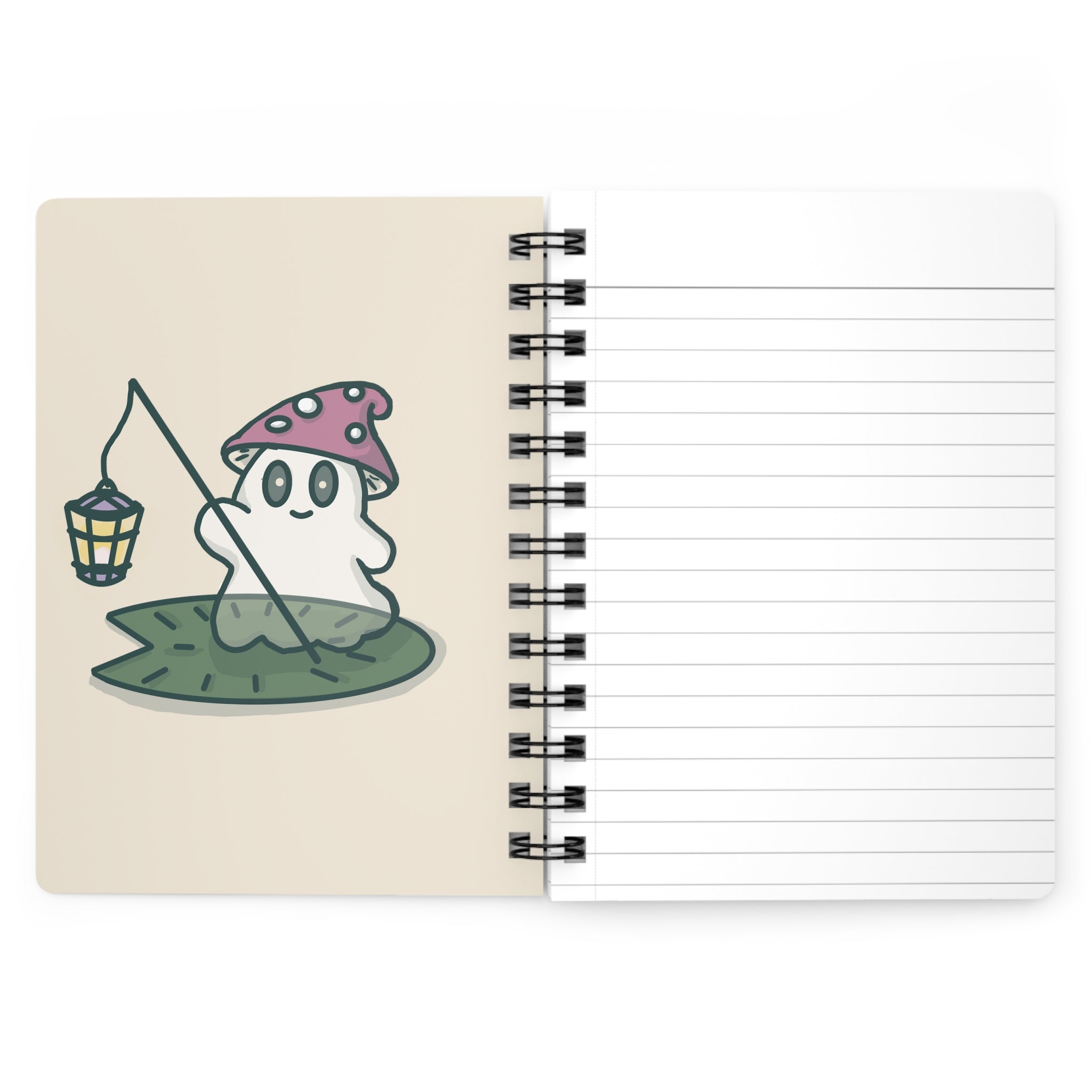 Floral Vine Spiral Journal — Botanical Pattern Notebook for Notes & Planning