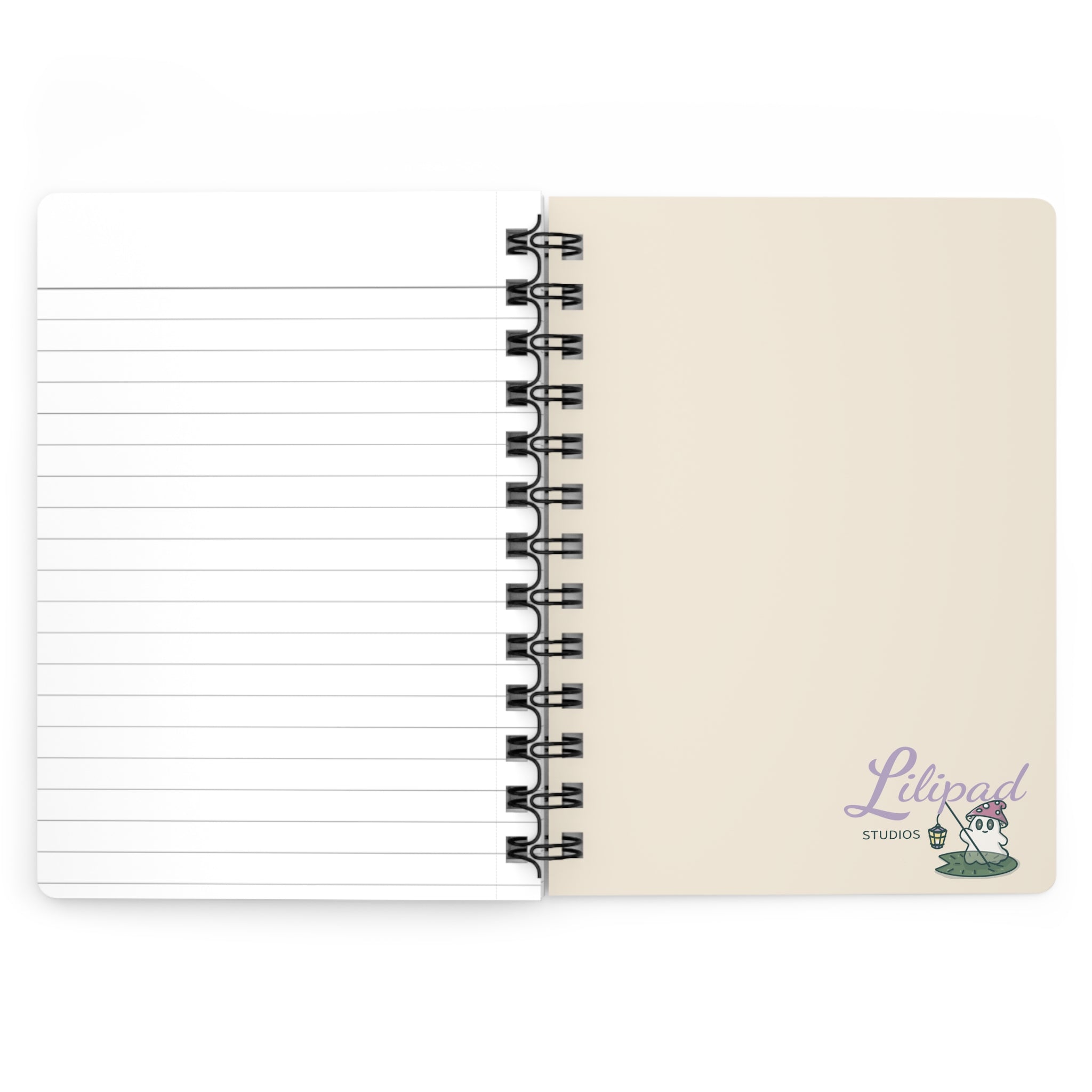 Floral Vine Spiral Journal — Botanical Pattern Notebook for Notes & Planning