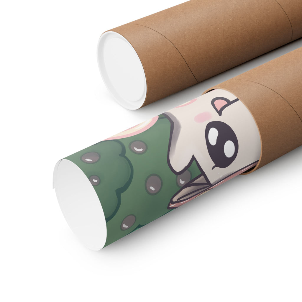 Hello Bello! Cute Kawaii Mushroom Art Print